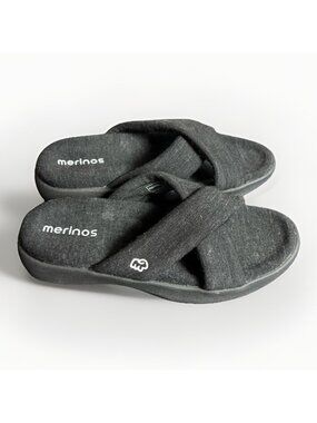 MERINOS Womens Size 9 Dark Gray Australian Merino Wool Sandals Shoes